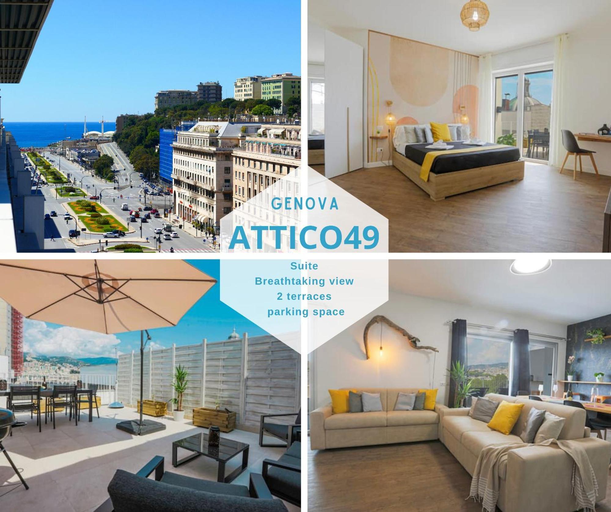 Attico Luxury Con Parcheggio E Terrazza Vista Mozzafiato Lejlighed Genova Eksteriør billede